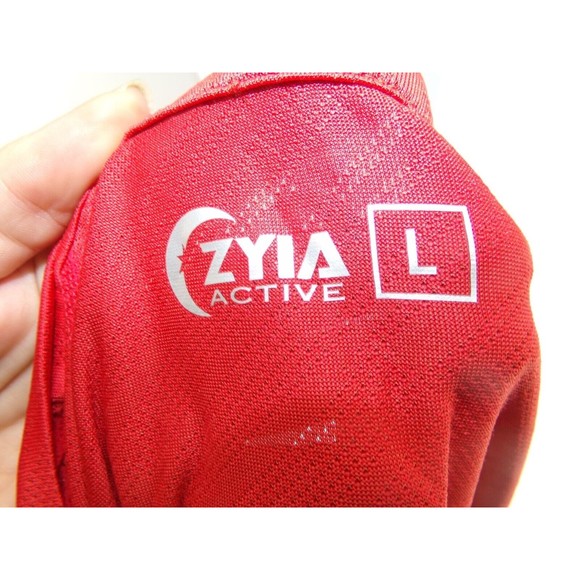 Zyia Active Shirt Men's L Red And Black Short Sleeve Shirt - Picture 4 of 6